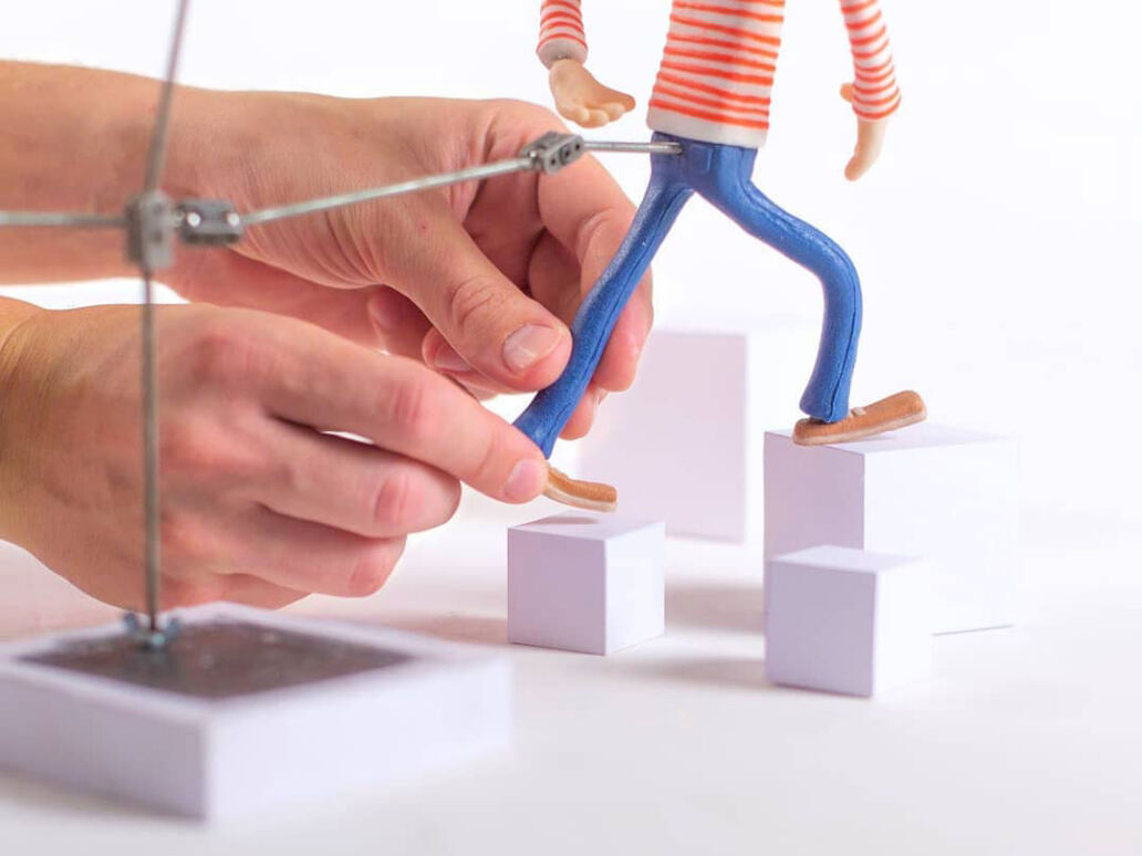 Video e sketch d'animazione stop motion